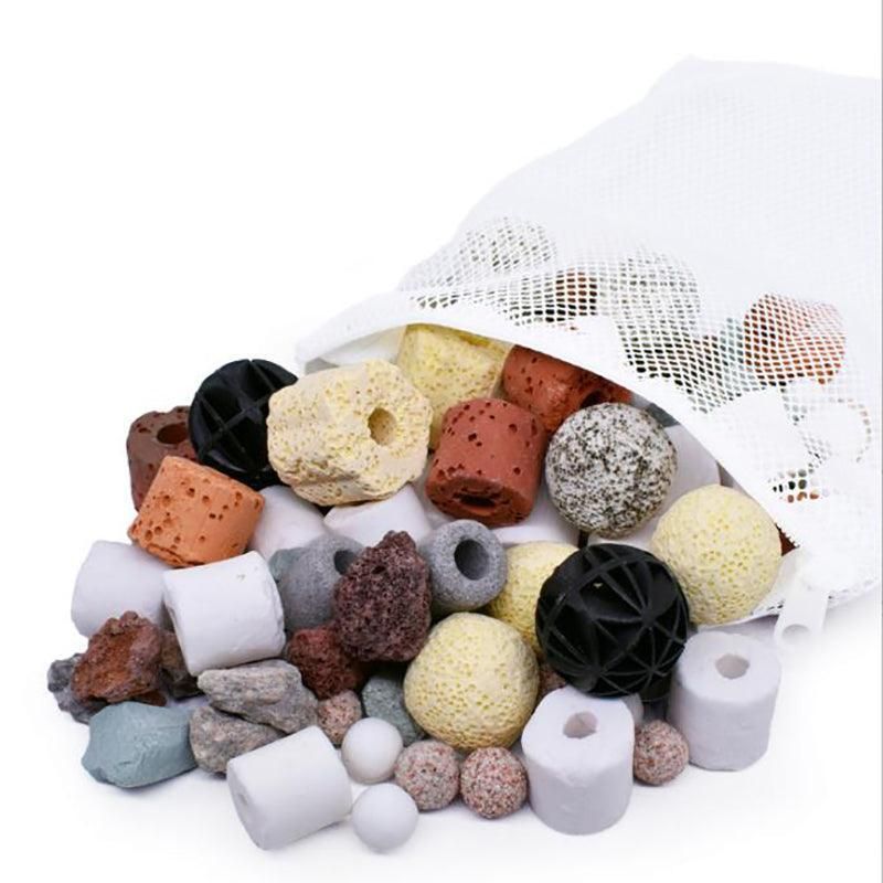 12In1 Ceramic Bio Ball Filter Media Biological Rings For Aquarium Fish Tank Pond