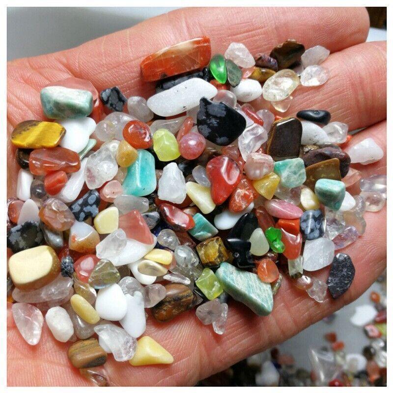 Colorful Mixed Stone Crystal Chips - 100G Bulk Lot