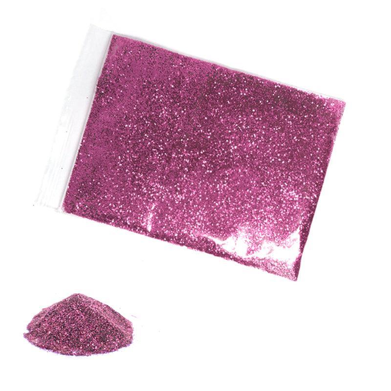 50G Fine Glitter Dust Powder Holographic Iridescent Metallic Body Nail Art Craft - Pink