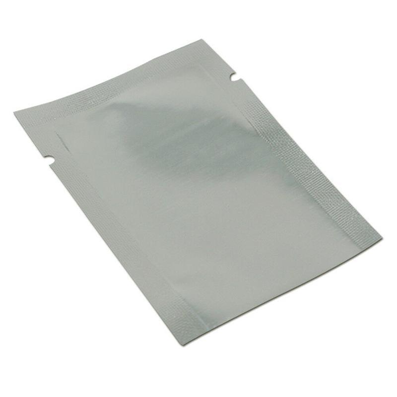 Silver Open Top Aluminum Foil Packaging Bags Heat Seal Vacuum Food Pouches - 30X40CM