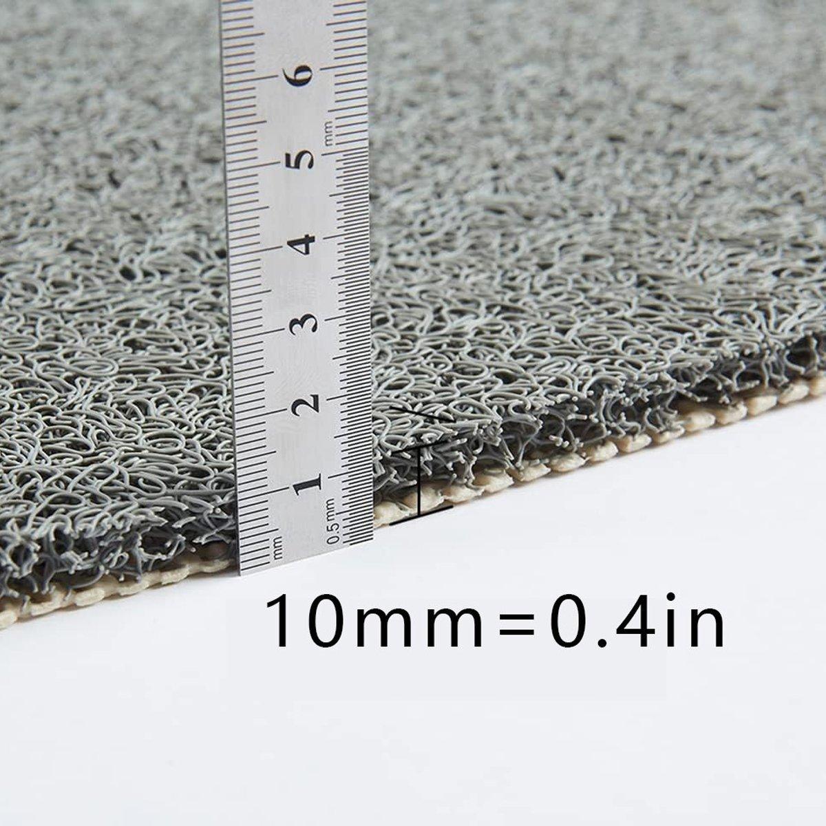 Waterproof Non-Slip Bathroom Shower Mat Anti-Slip Rug Toilet Floor Mat Washable - Cream-40*60cm