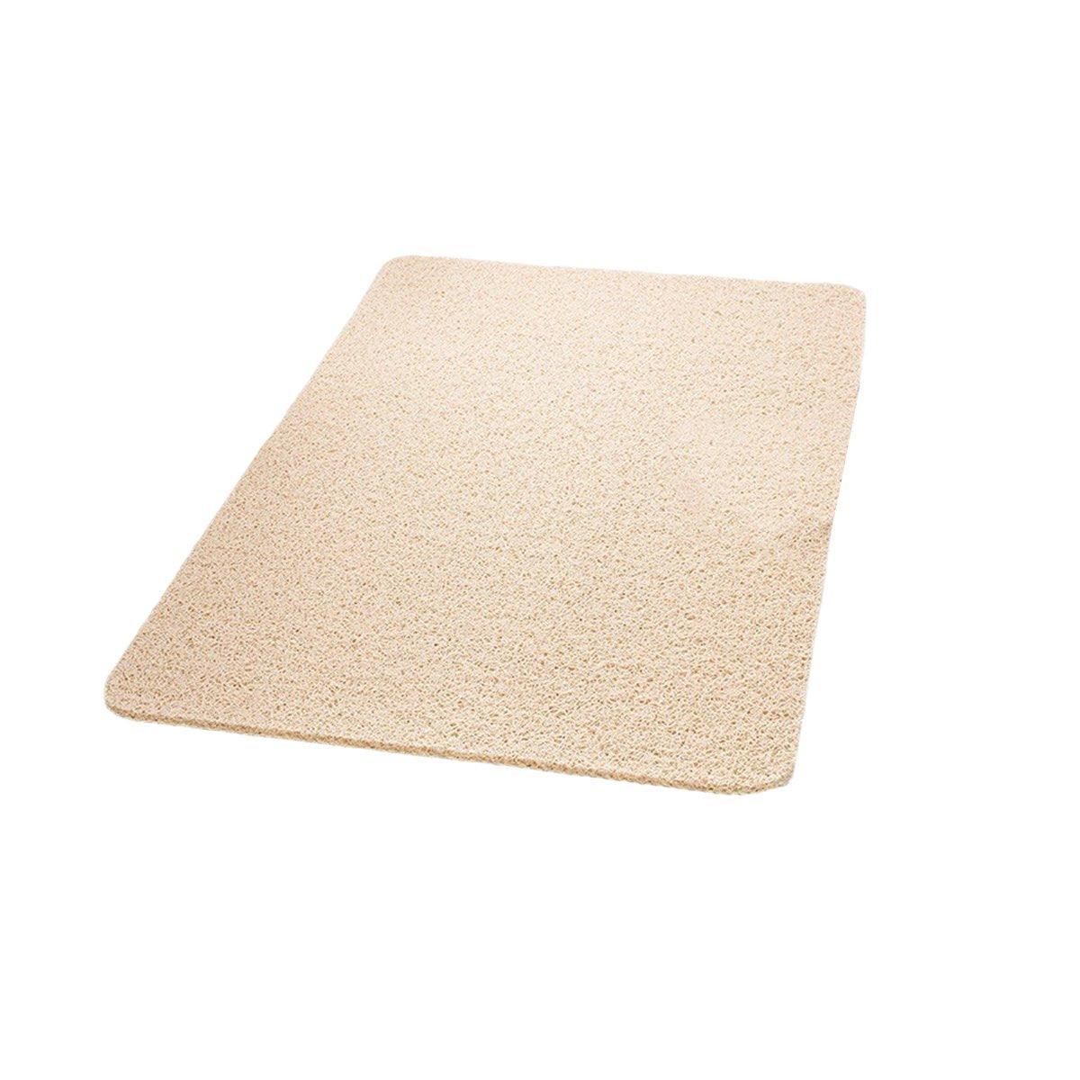 Waterproof Non-Slip Bathroom Shower Mat Anti-Slip Rug Toilet Floor Mat Washable - Cream-40*60cm