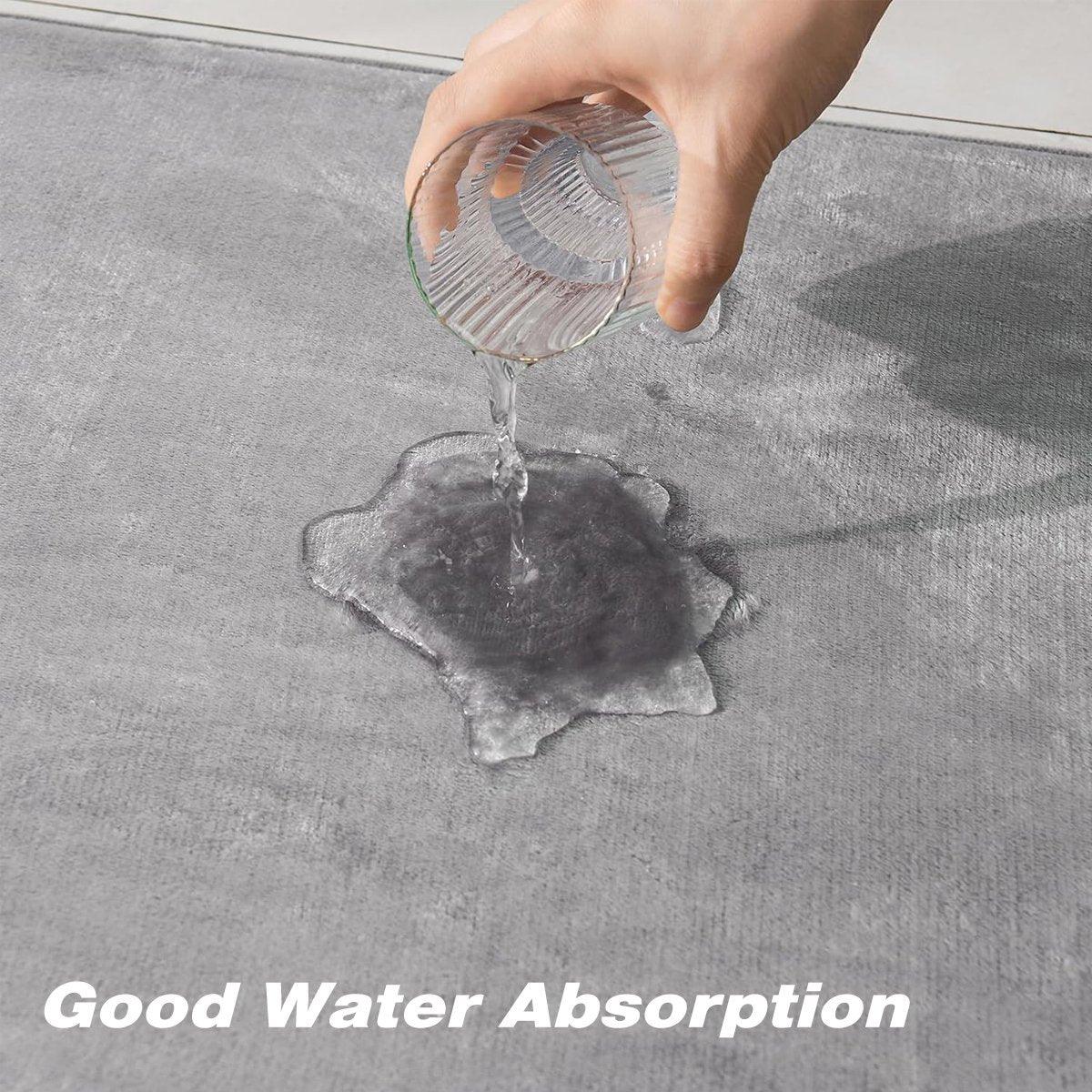 Water Absorbent Floor Mats for Home Doors Bedrooms Bathrooms Non Slip Mats