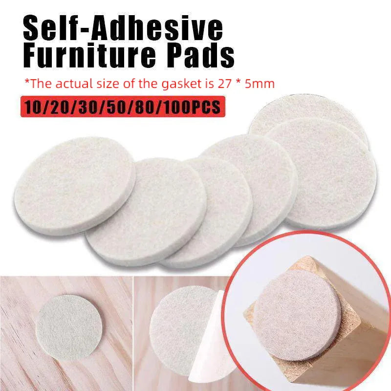 Felt Pad Furniture Floor Protector Pads Self Adhesive Round Heavy Duty - 80PCS