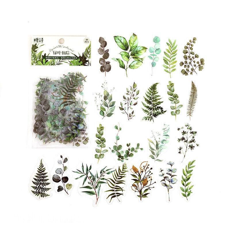 Scrapbooking Flower Stickers Pet Transparent Sticker - A