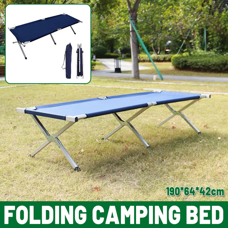Folding Camping Bed Stretcher Light Weight Camp Hiking Portable with Carry Bag