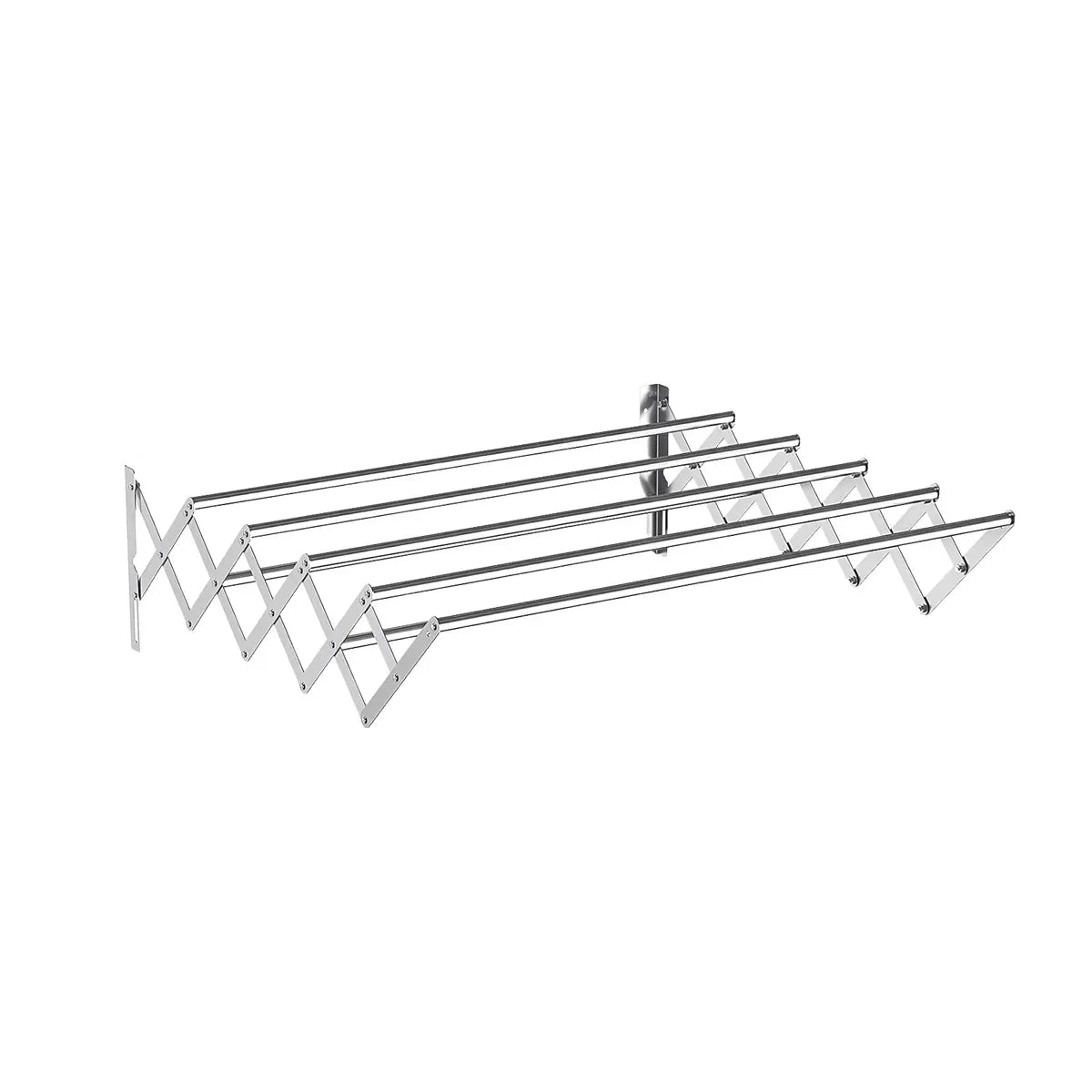 Foldable Wall Mounted Clothes Towel Hanger Space Saving Durable