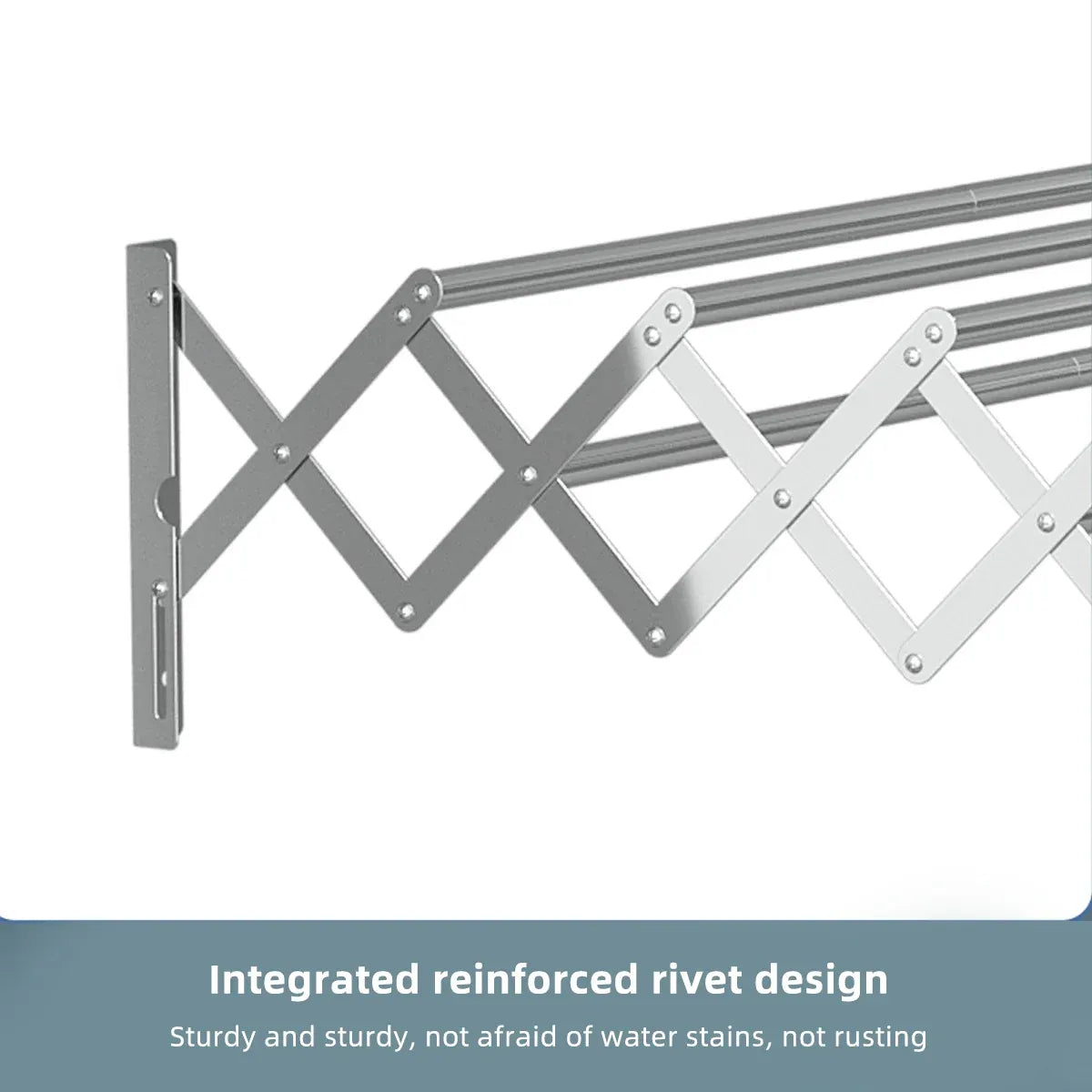 Foldable Wall Mounted Clothes Towel Hanger Space Saving Durable