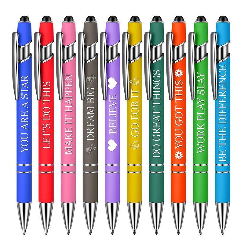 Funny Pens Swear Word Pen Set Black Ink Writing Pen Funny Office Diary Gift - Set B