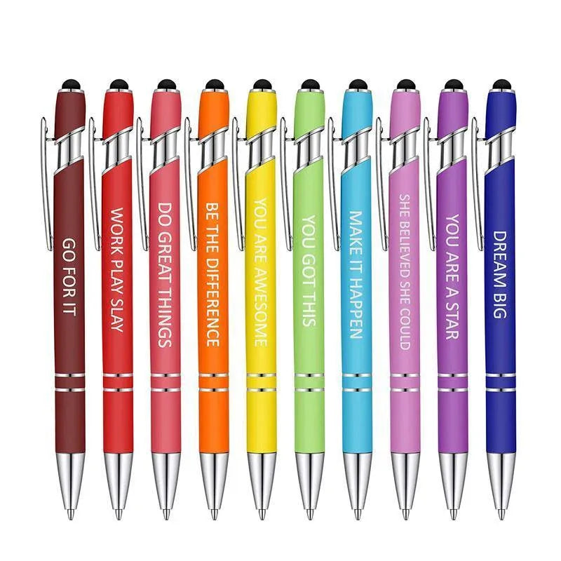 Funny Pens Swear Word Pen Set Black Ink Writing Pen Funny Office Diary Gift - Set C