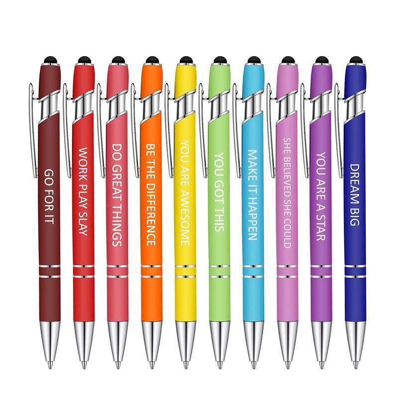 Funny Pens Swear Word Pen Set Black Ink Writing Pen Funny Office Diary Gift - Set D