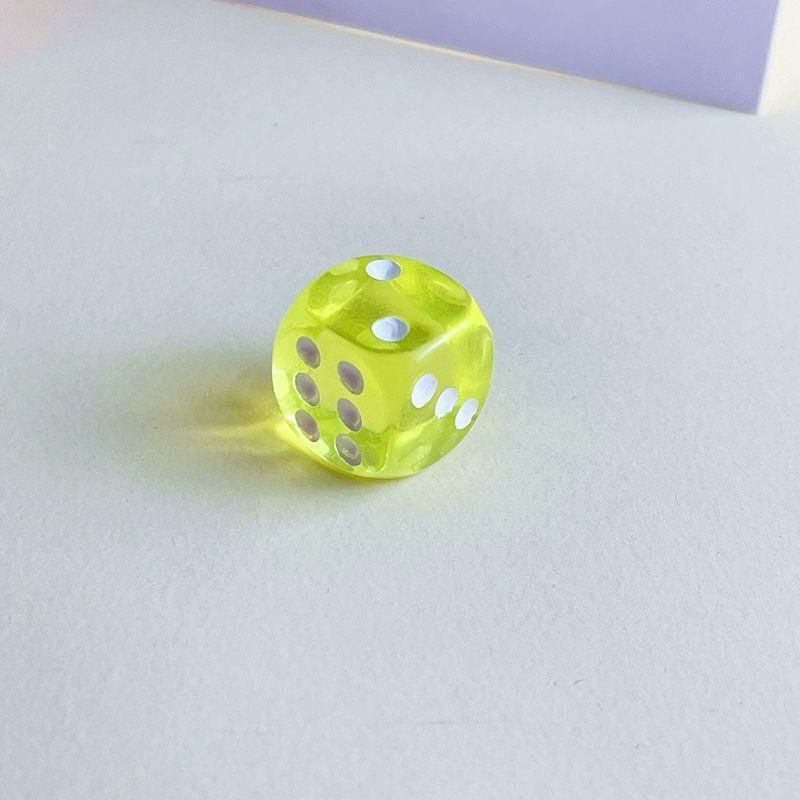12-48PCS 6 Sided Games Dice Transparent Coloured Game Play Toy Bulk Board Game - 12PCS