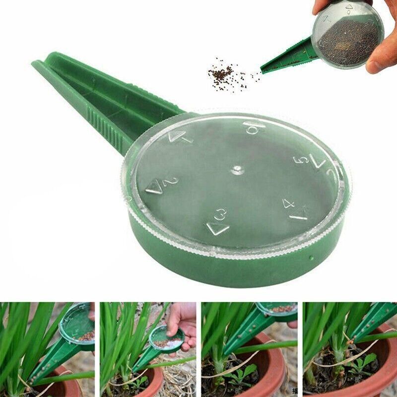 Au 3Pcs Seed Dispenser Garden Plant Spreaders Plastic Seeder Sower Planter Tool