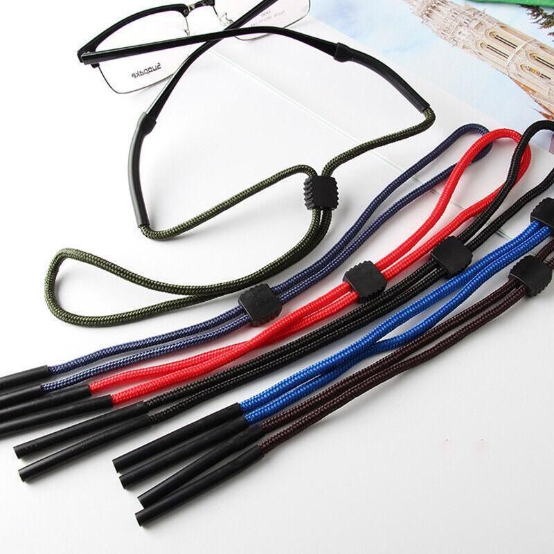 Glasses Lanyard Sports Comfortable Nylon Adjustable Spectacles Neck Strap Cord - Blue