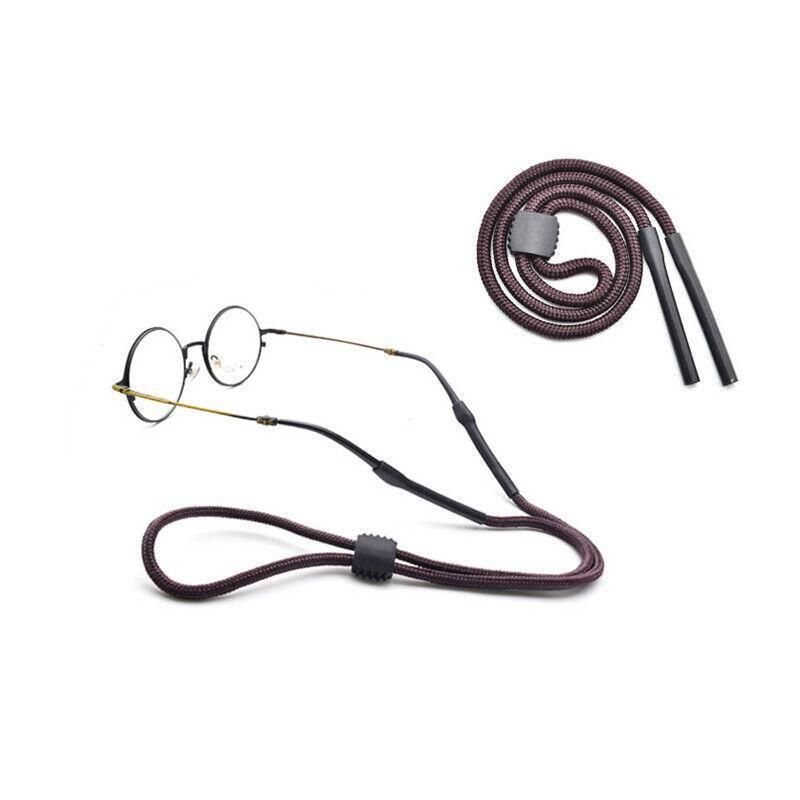 Glasses Lanyard Sports Comfortable Nylon Adjustable Spectacles Neck Strap Cord - Brown