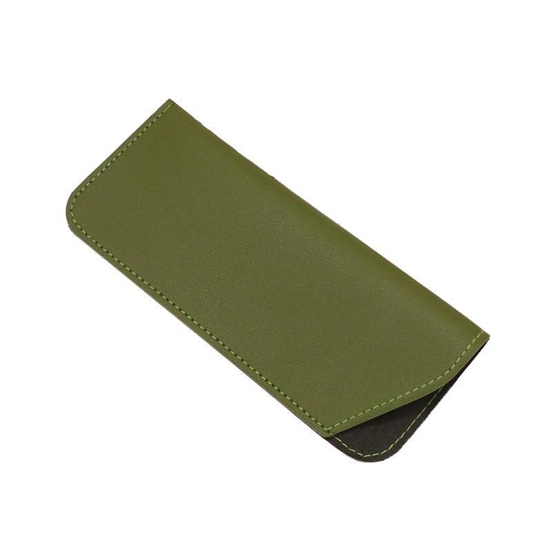 Pu Leather Eyeglass Sunglasses Reading Glasses Case Soft Pouch Bag Pocket - Brown