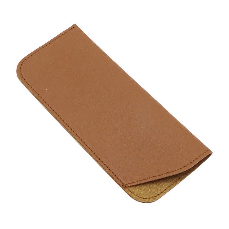 Pu Leather Eyeglass Sunglasses Reading Glasses Case Soft Pouch Bag Pocket - Pink