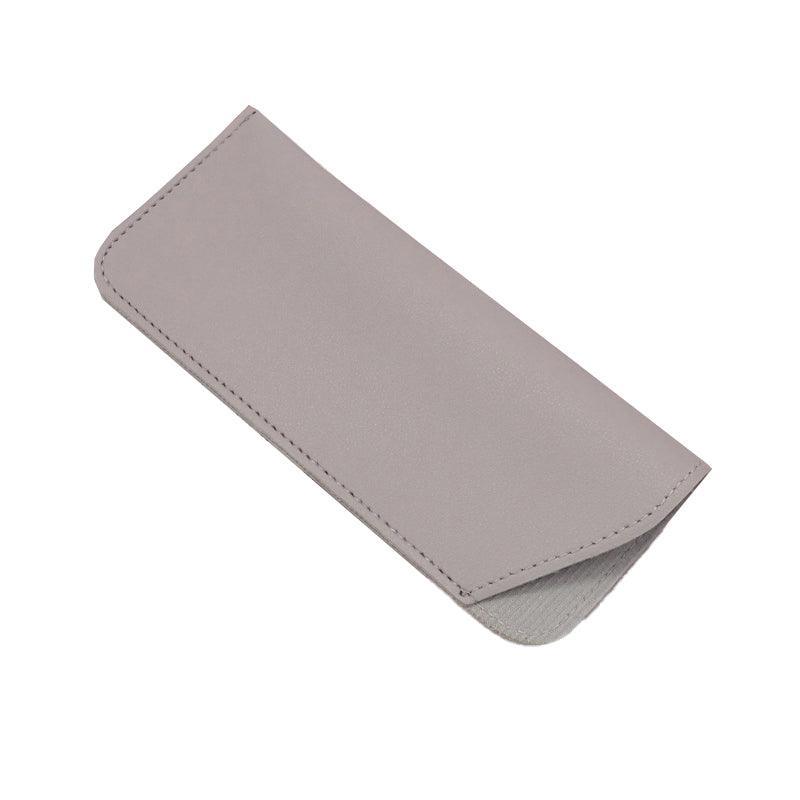 Pu Leather Eyeglass Sunglasses Reading Glasses Case Soft Pouch Bag Pocket - Pink