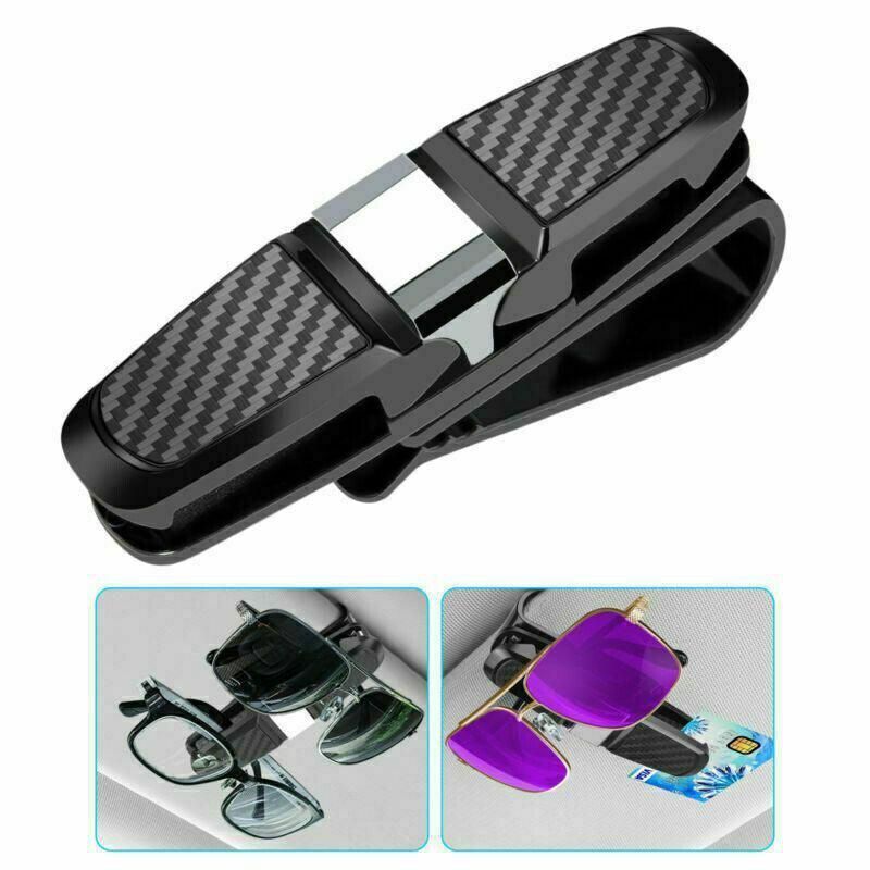 1Pc Car Glasses Holder Clip Case Sunglasses Eyeglasses Ticket Card Clip Holder