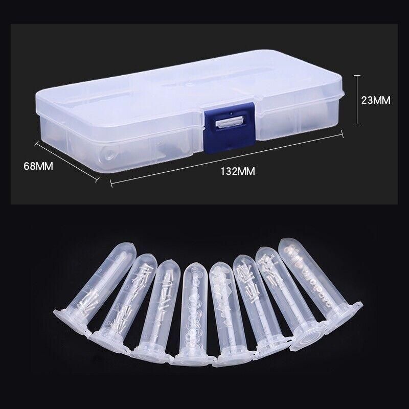 Eyeglass Sun Glasses Optical Repair Tool Screw Nut Nose Pad Assortment Set Kit