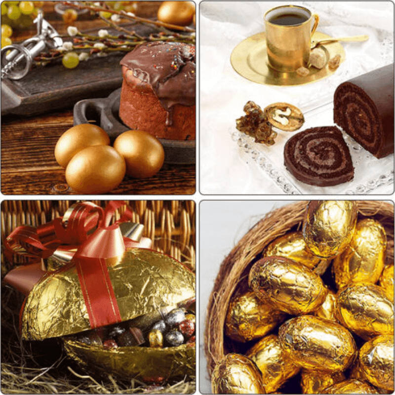 100X Gilding Gold & Silver Leaf Sheets for Nail Art & Craft Decoration - Silver