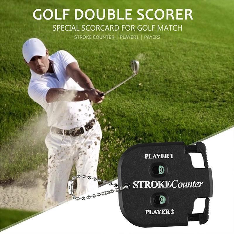 Golf Count Shot Stroke Putt Score Counter Two Digit Scoring Keeper - Black