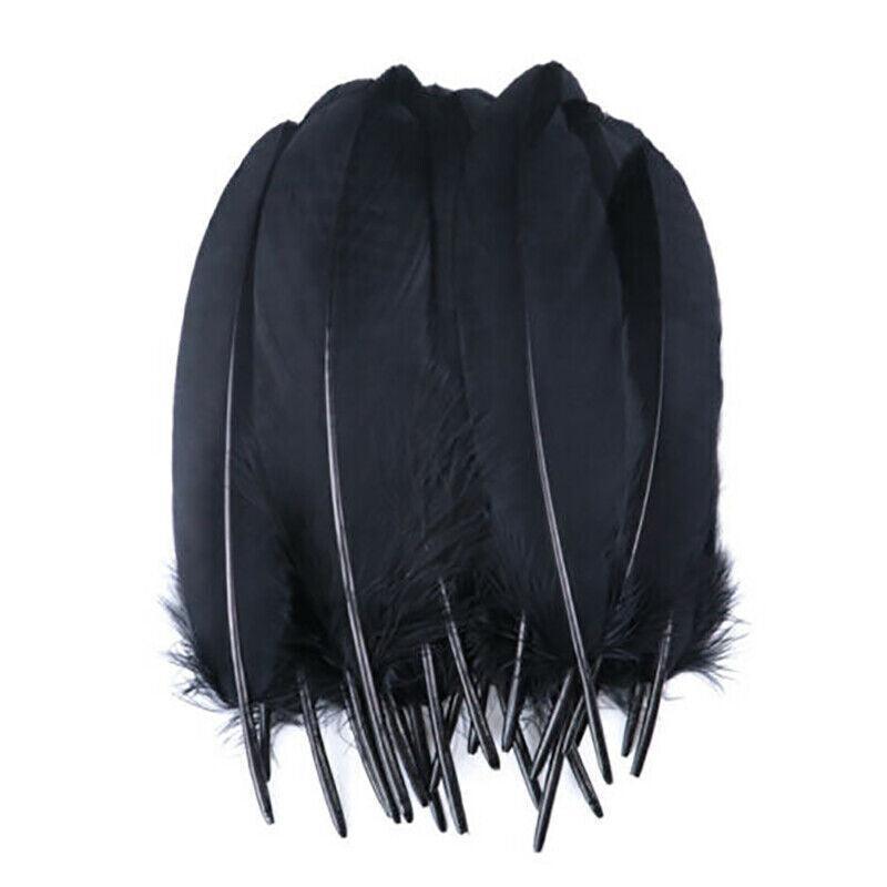 50X Craft Feathers Goose Feather Diy Art Party Decoration Wedding Dream Catcher - Green