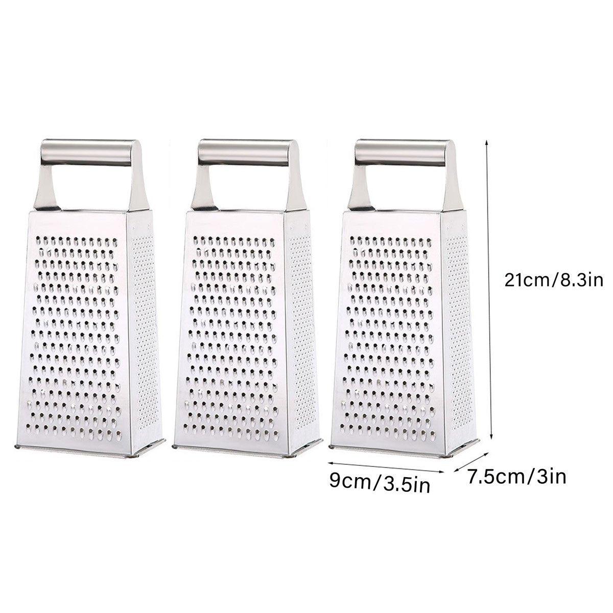 3pcs Stainless Steel Vegetable Slicer Grater Kitchen Multi-Function Grater Tool