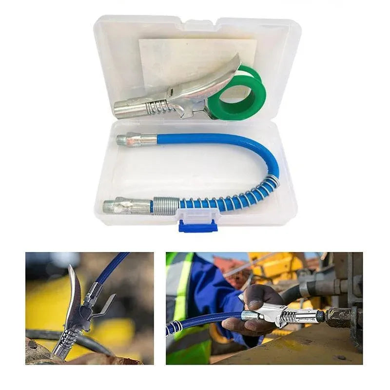 1/8inch NPT Quick-Release Grease Coupler Tool for Workshop or Farm Equipment