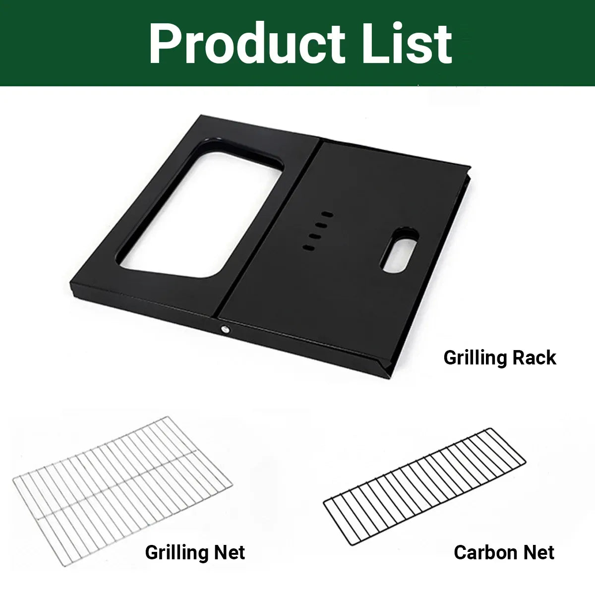 Grillz BBQ Grill Charcoal Smoker Outdoor Portable Camping Folding Steel Barbecue