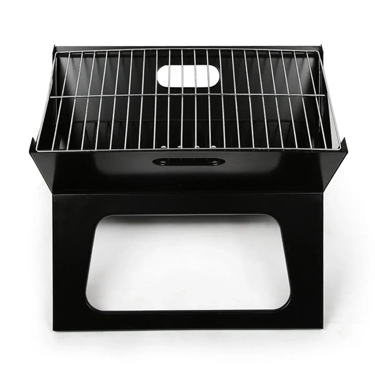 Grillz BBQ Grill Charcoal Smoker Outdoor Portable Camping Folding Steel Barbecue