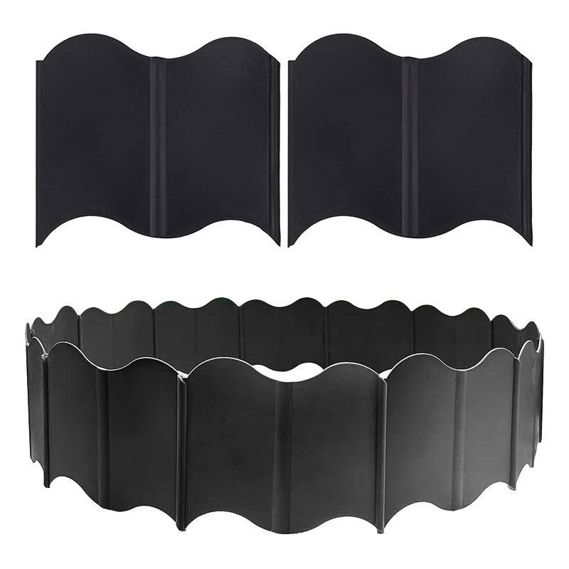 20PCS Garden Edging Fence Decorative Plastic Lawn Border Panels Landscaping - White