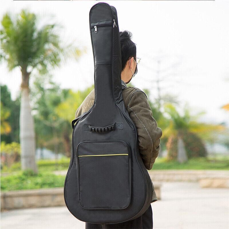 41 Inch Acoustic Guitar Bag Waterproof Oxford Soft Case with Backpack Straps