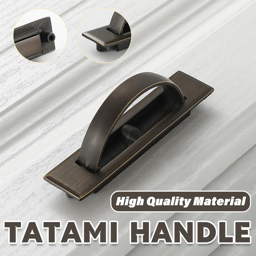Simple Tatami Cabinet Door Handle Handcrafted Durable Pull Knob for Furniture