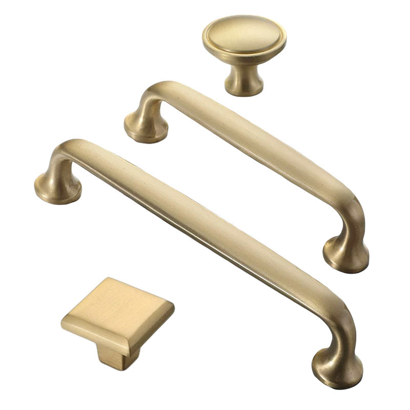 Nordic Gold Cabinet Handle Simple Light Luxury Drawer Door Pull Wardrobe Handle - 96mm