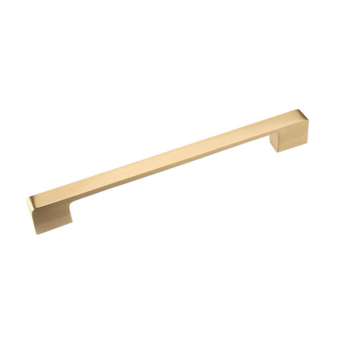 Modern Simple Handle Wardrobe Cabinet Drawer Pull All Copper Gold Door Handle - 160mm