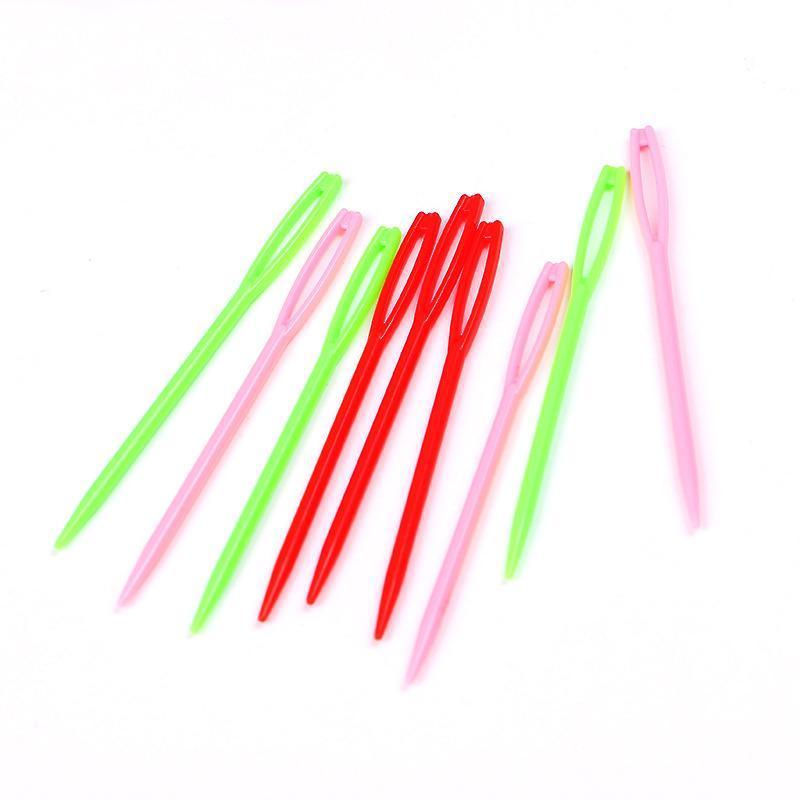 Mix Colour 20PCS Plastic Darning Threading Weaving Sewing Needles