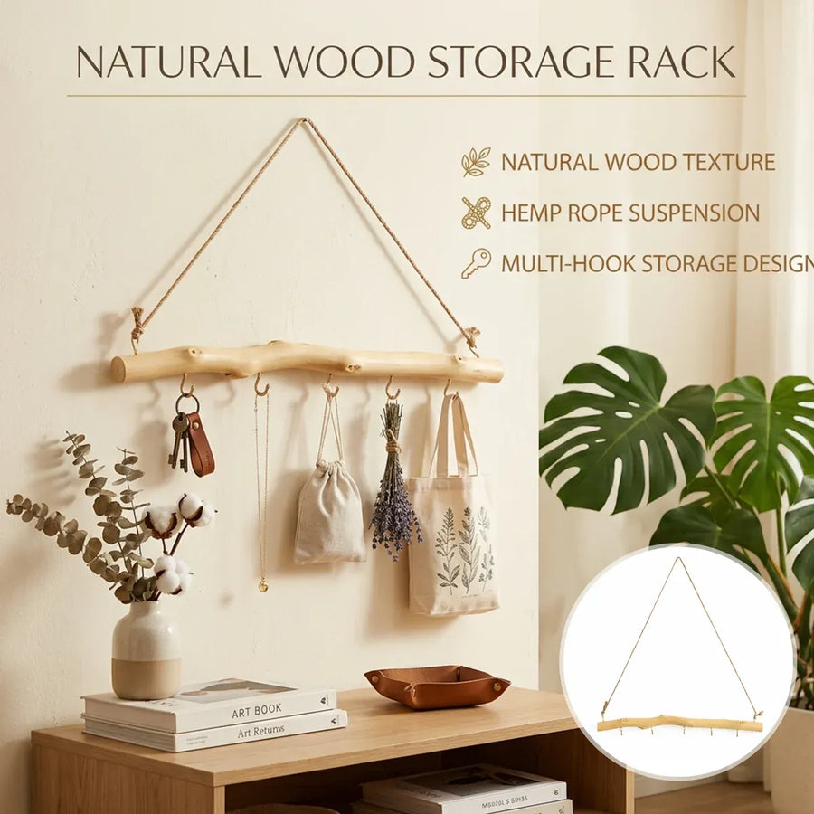 Wooden Wall Hooks Hanger Home Decorative Wooden Wall Hooks for Hanging Items