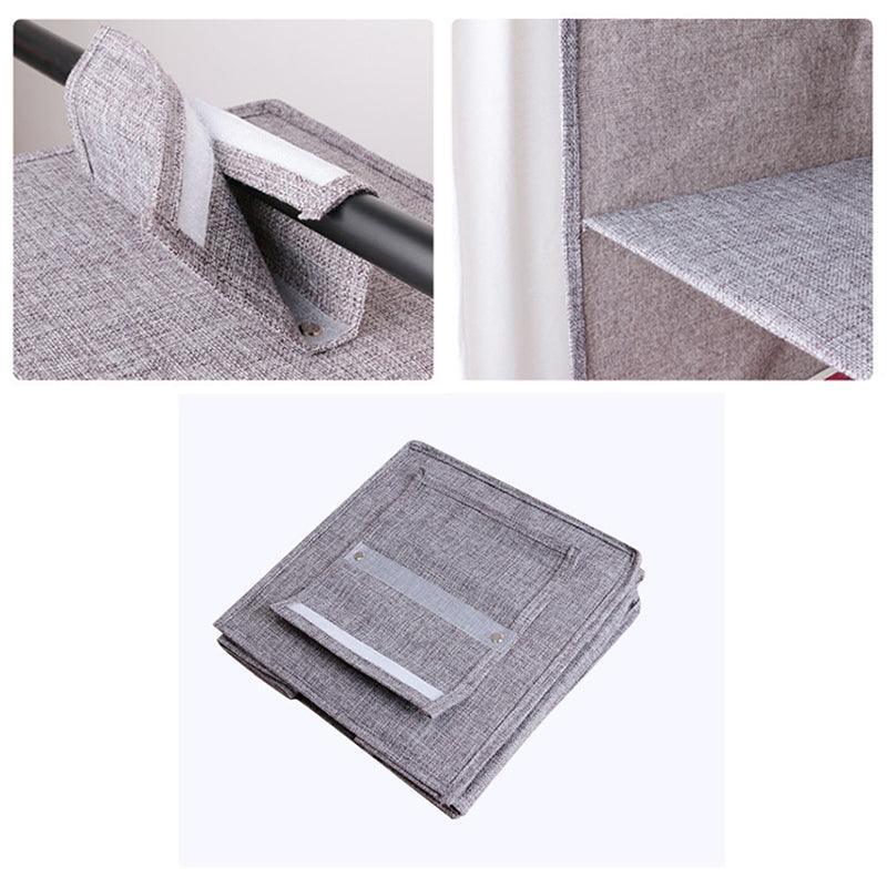 3/4/5 Tier Hanging Closet Organizer Fabric Storage Shelves for Wardrobe and Shoes - 4 Tier