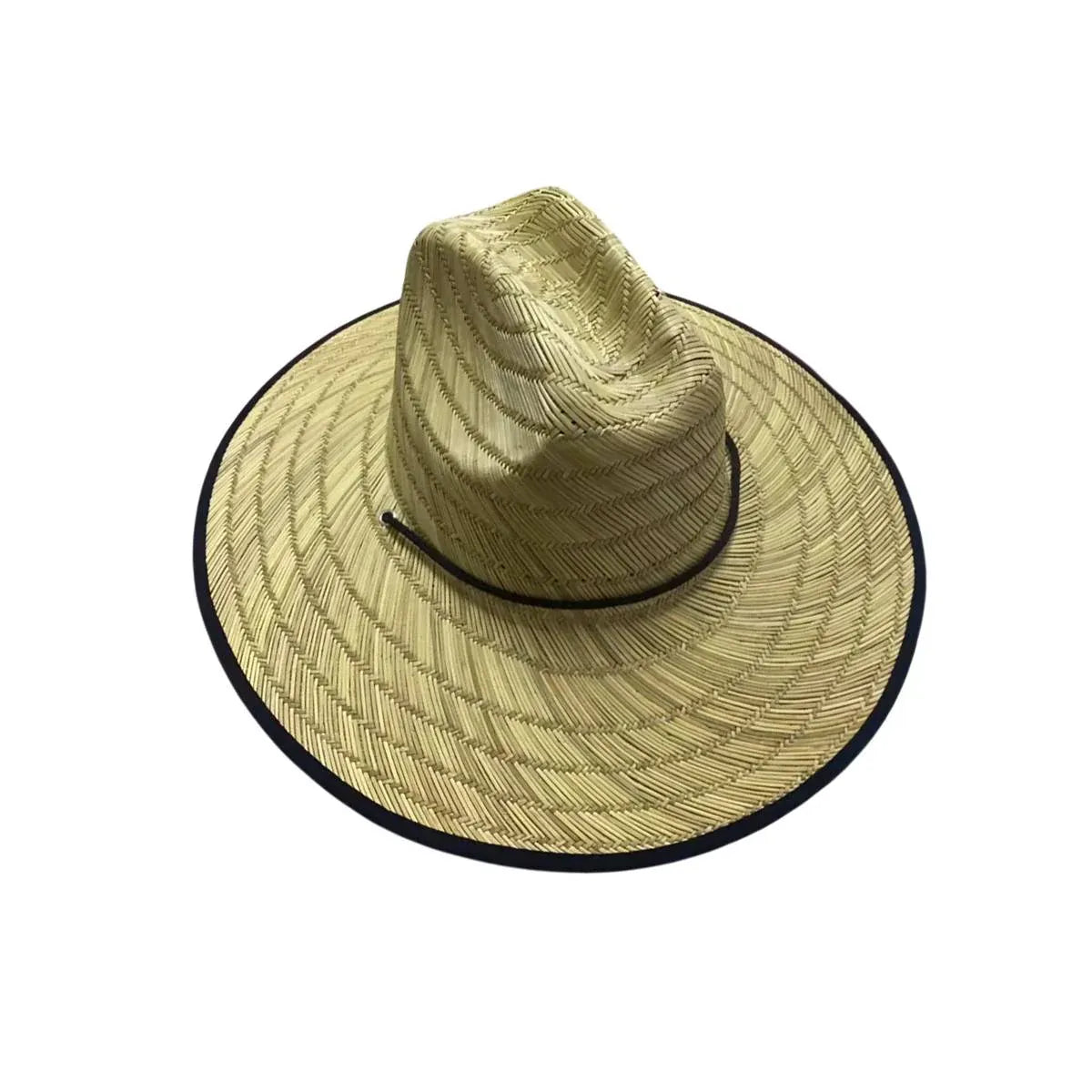 Handmade Braided Wide Brim Summer Straw Jazz Hat Beach Sun Protection Outdoor