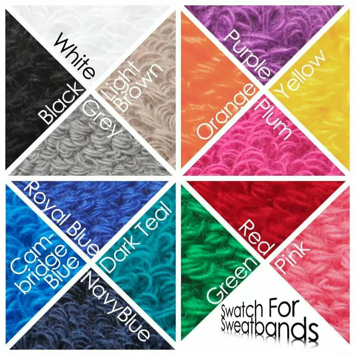 Wristbands Headband Sweatbands Sweat Band For Sport Tennis Badminton Yoga Cotton - Orange