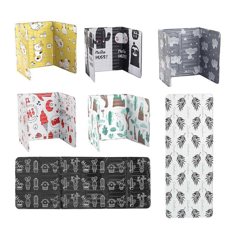 Kitchen Oil Splash Guard Wall Foil Protector Stove Cover Removable Baffle Screen - Leaf
