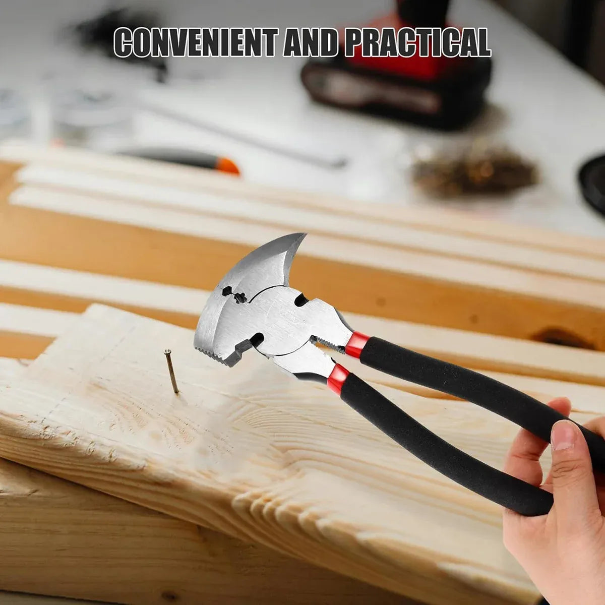 Multi Functional Fence Pliers Carbon Steel for Wire Cutting Bending