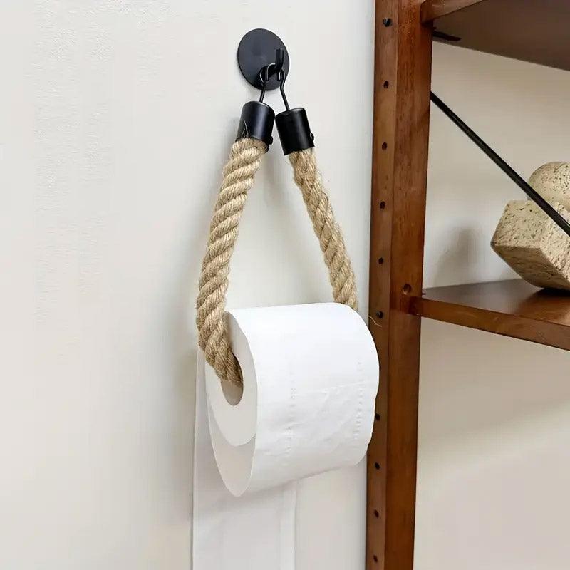 Black Wall Mounted Paper Towel Holder Hanging Roll Dispenser Kitchen Storage