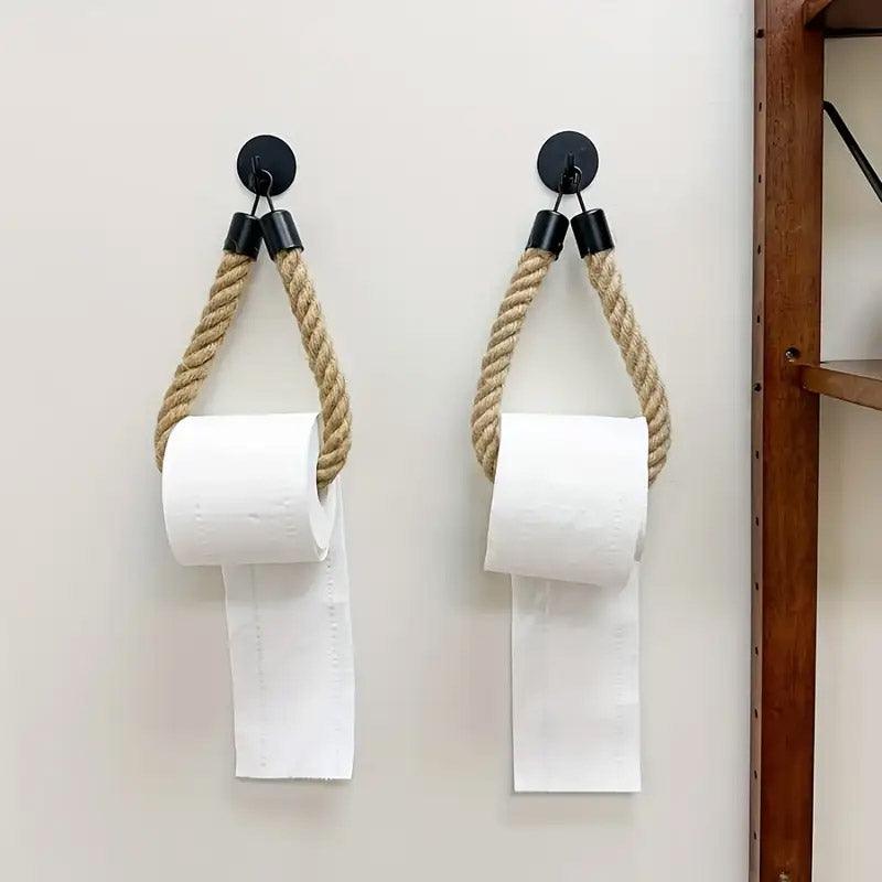 Black Wall Mounted Paper Towel Holder Hanging Roll Dispenser Kitchen Storage