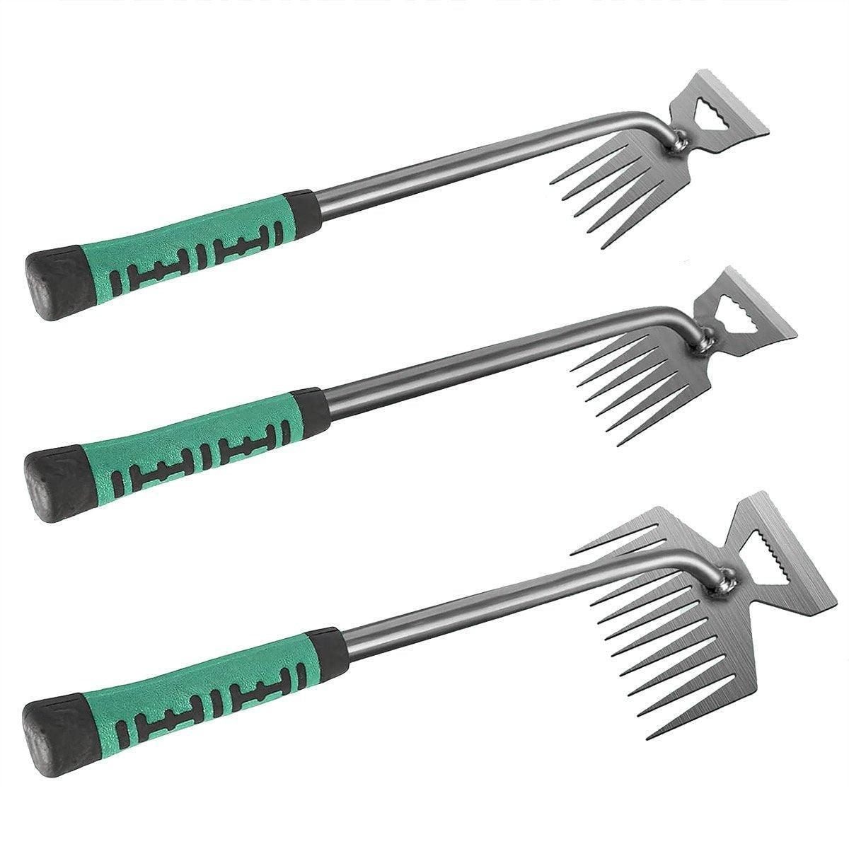 Garden Weeding Digging Tool Farm Household Hoe Durable Handheld Weeder Artifact - 5 teeth