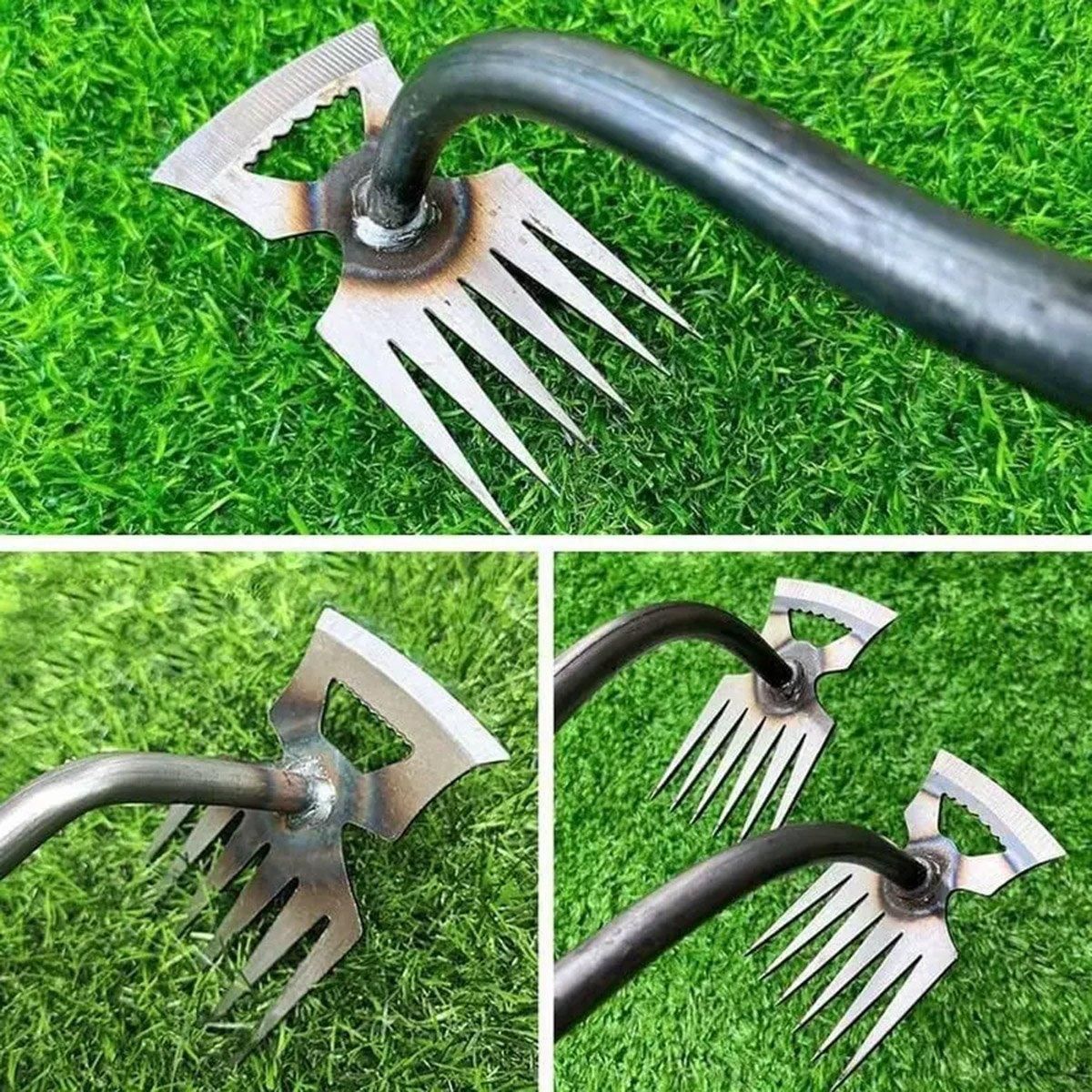 Garden Weeding Digging Tool Farm Household Hoe Durable Handheld Weeder Artifact - 5 teeth