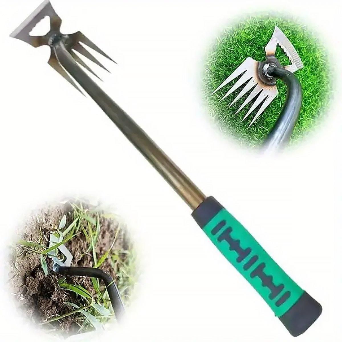 Garden Weeding Digging Tool Farm Household Hoe Durable Handheld Weeder Artifact - 5 teeth