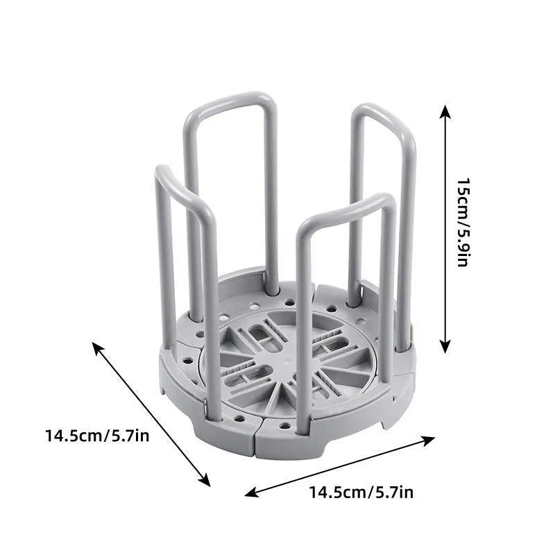 2pcs Kitchen Dish Drying Rack with Drainage Storage Cup Holder Organizer Stand - White