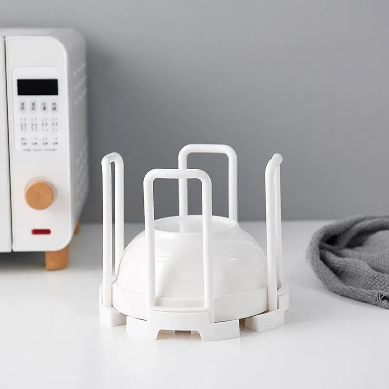 2pcs Kitchen Dish Drying Rack with Drainage Storage Cup Holder Organizer Stand - White